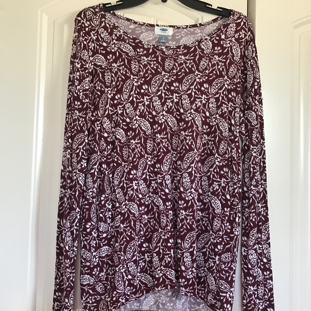 Long sleeve Maroon shirt